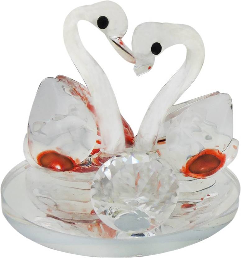 Ratnatraya Feng Shui Pair Of Crystal Mandarin Ducks - 