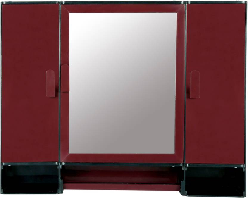 Kosmo Jupiter Rod Cherry Bathroom Mirror Cabinet With Storage