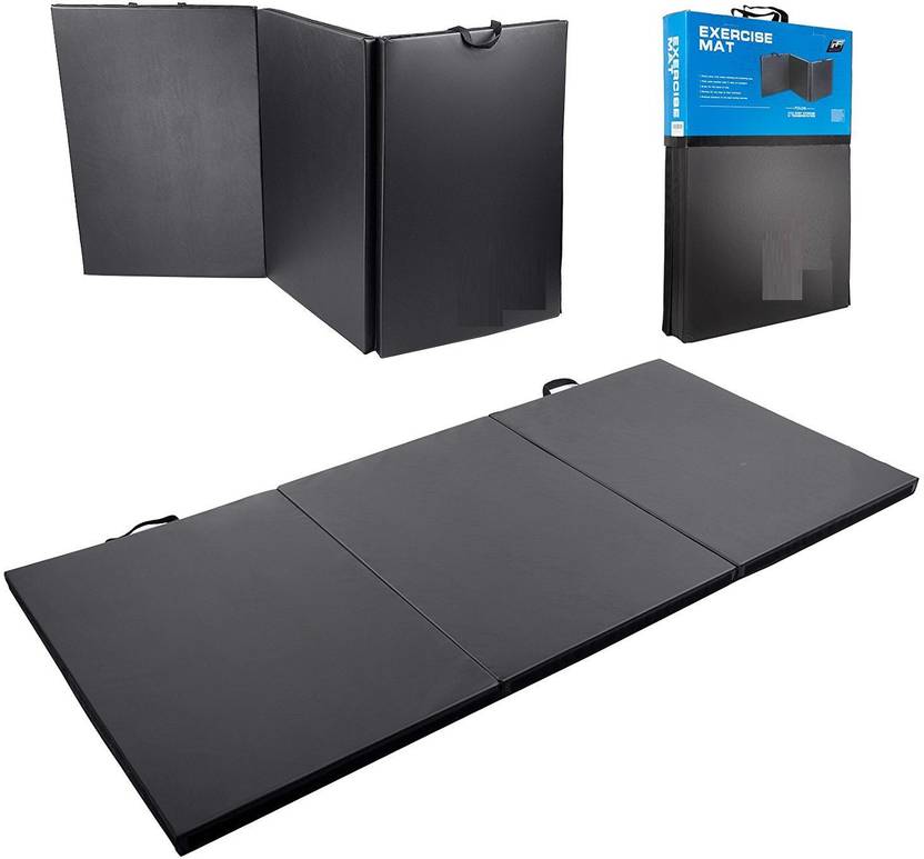 Quinergys Thick Exercise Mat With Carry Handles Perfect For