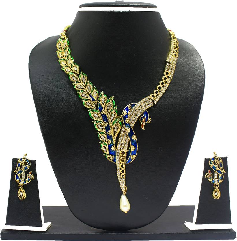 Zaveri Pearls Zinc Jewel Set
