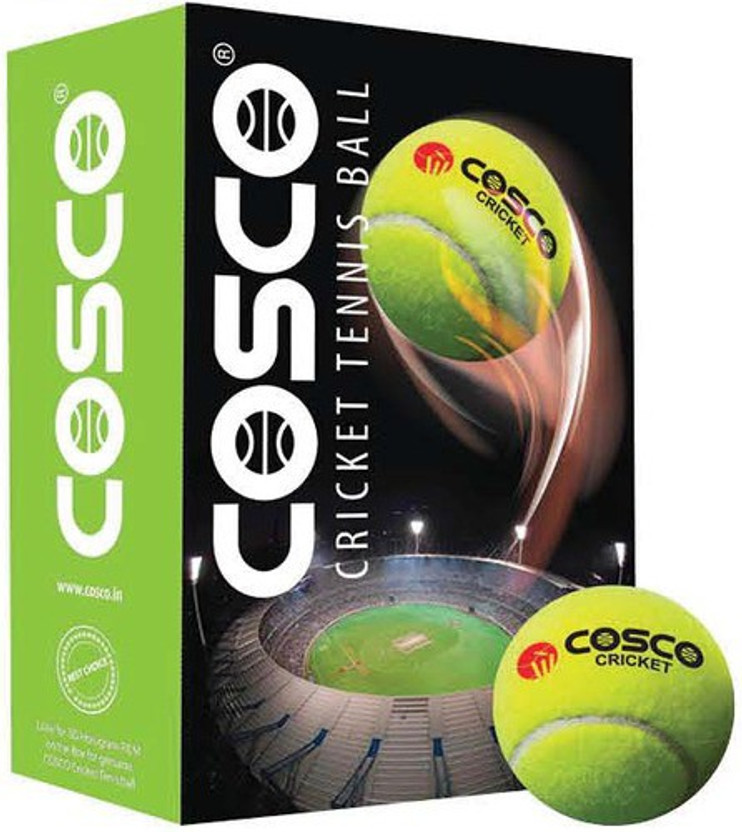 COSCO CoscoCricket Tennis Ball Tennis Ball(Standard, Pack of 6, Yellow)