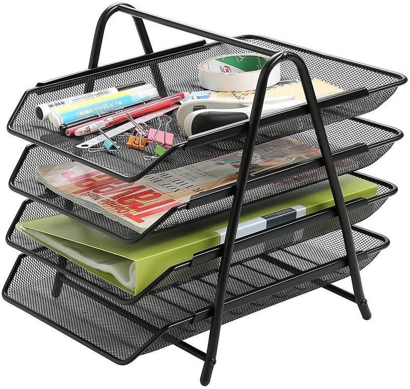 Flipkart Com Divinext 4 Compartments Metal Desktop Organizer 4 Compartments Metal Desktop Organizer