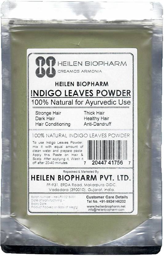 Heilen Biopharm Indigo Leaves Powder For Hair Pack Hair Growth