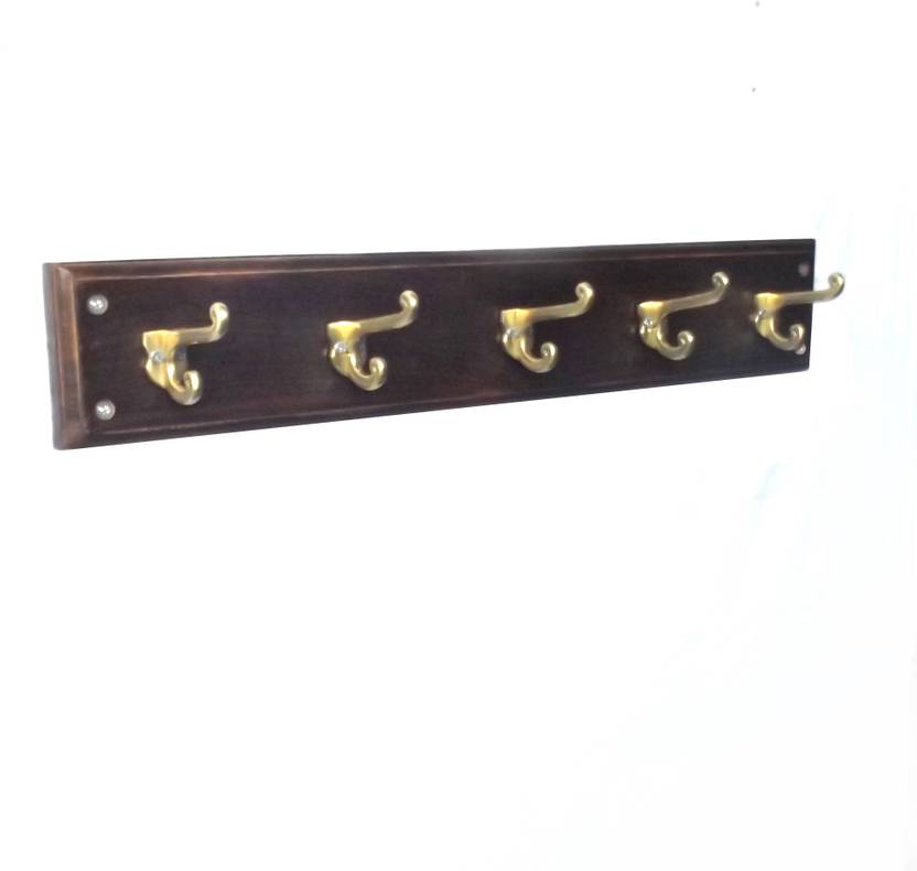 Colorwood Wall Hanger Hook Clothes Coat Textured Wooden Rail