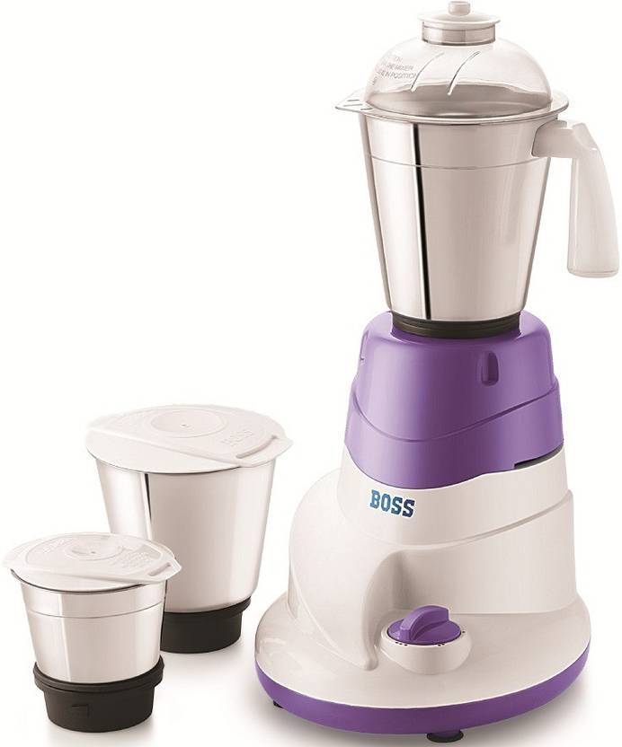 Boss Mixture Grinder All Time 230 W Mixer Grinder (3 Jars, Violet