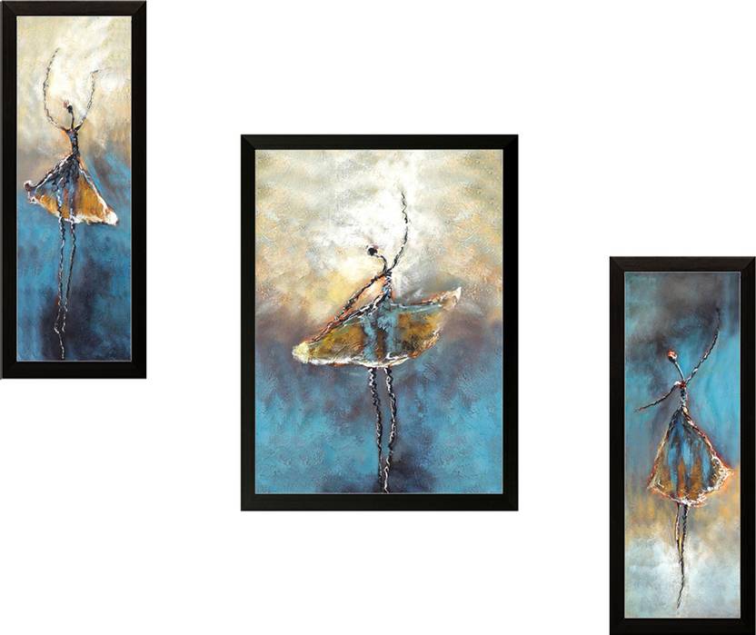 Saf Set Of 3 Modern Art Digital Reprint Painting