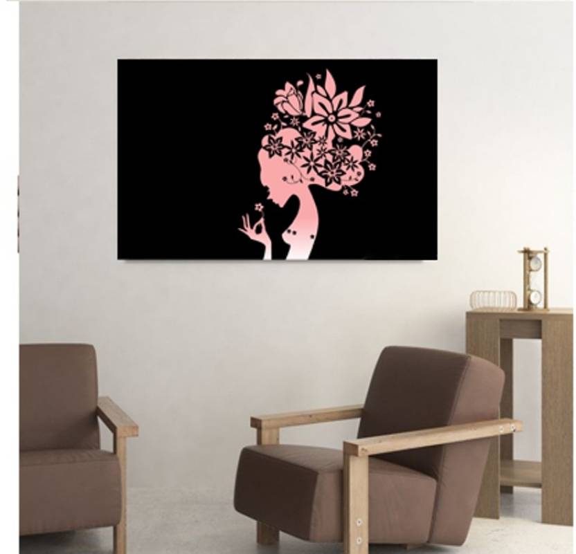 The Flower Girl Dlack Poster Wallpaper Wall Art Home Decor