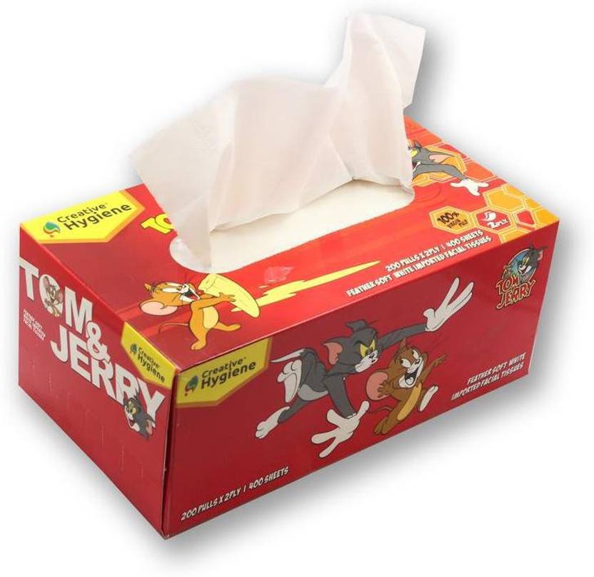 Creative Hygiene Facial Tissue Box 2 Ply 200 Pulls 400 Sheets Price in India, Buy Creative