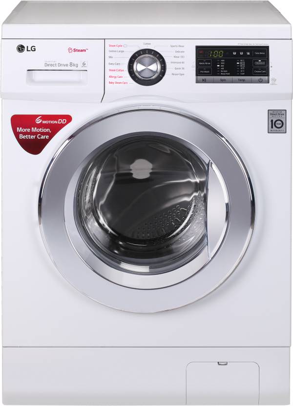 Lg 8 Kg Fully Automatic Front Load Washing Machine White Price In
