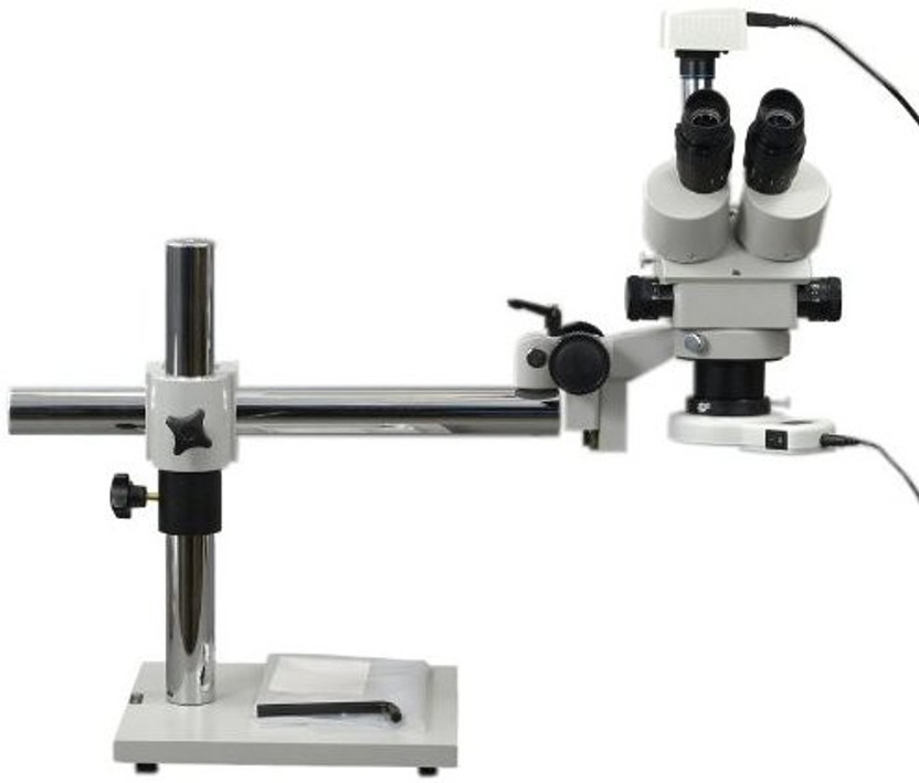 3MP USB Camera Boom Zoom Microscope 3.5-90X+54 LED Lite
