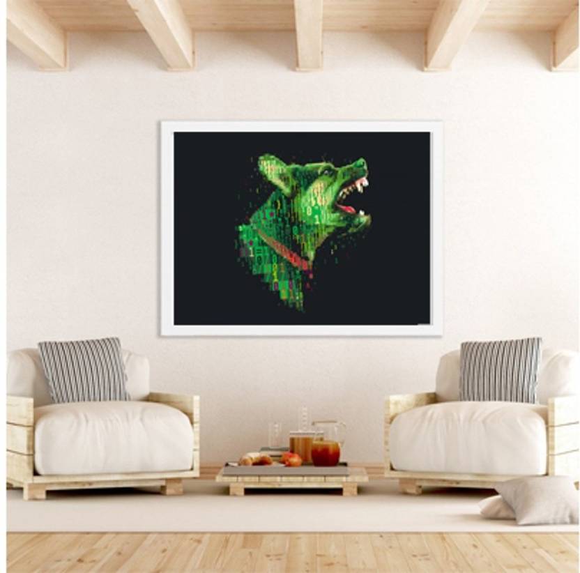 Cyber Warfare Dog Poster Wallpaper Wall Art Home Decor Living Room Cyber Warfare Dog Poster Wallpaper Wall Art Home Decor Living Room Or Bedroom Bar