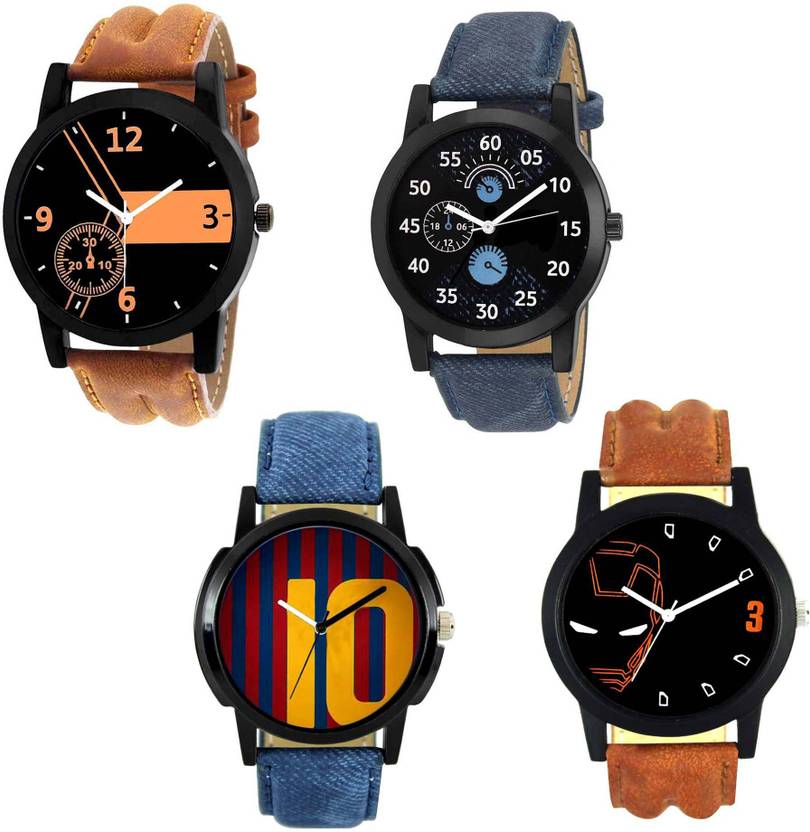 Frix Fx Lm 1 2 10 12 Combo Of 4 Watch For Men Buy Frix