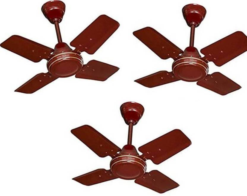 Extra Power Nano 24 4 Blade Ceiling Fan Brown 4 Blade Ceiling
