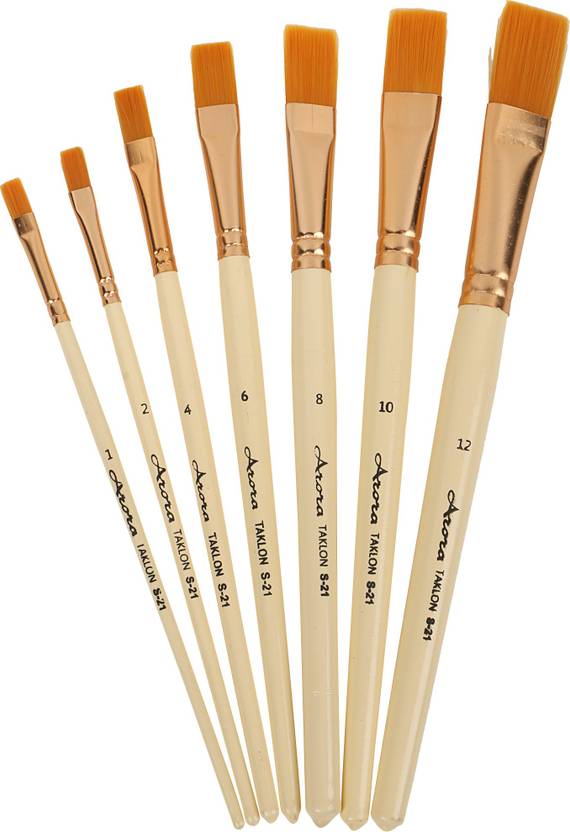 flipkart com kabeer art taklon flat painting brush set