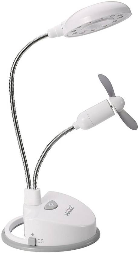 Insasta Usb Desk Lamp And Fan With 12 Leds Table