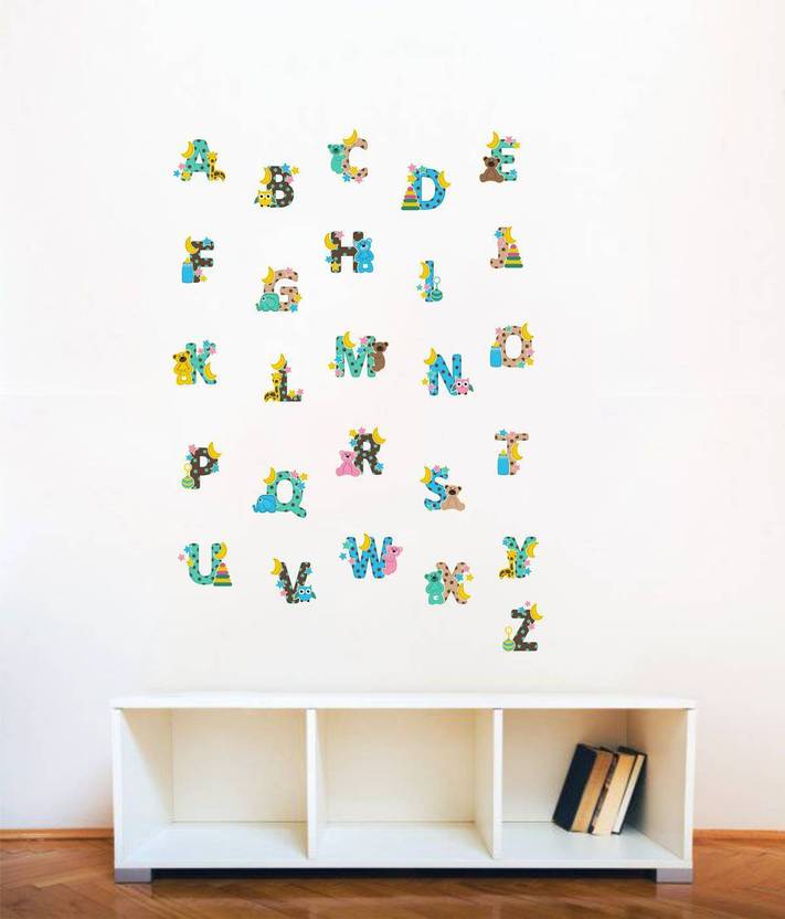 Rawpockets Decals Alphabet Letters With Stars Moon And