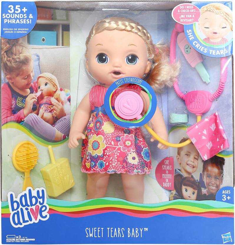 Baby Alive Sweet Tears Baby Blonde Doll Set Sweet Tears Baby Blonde