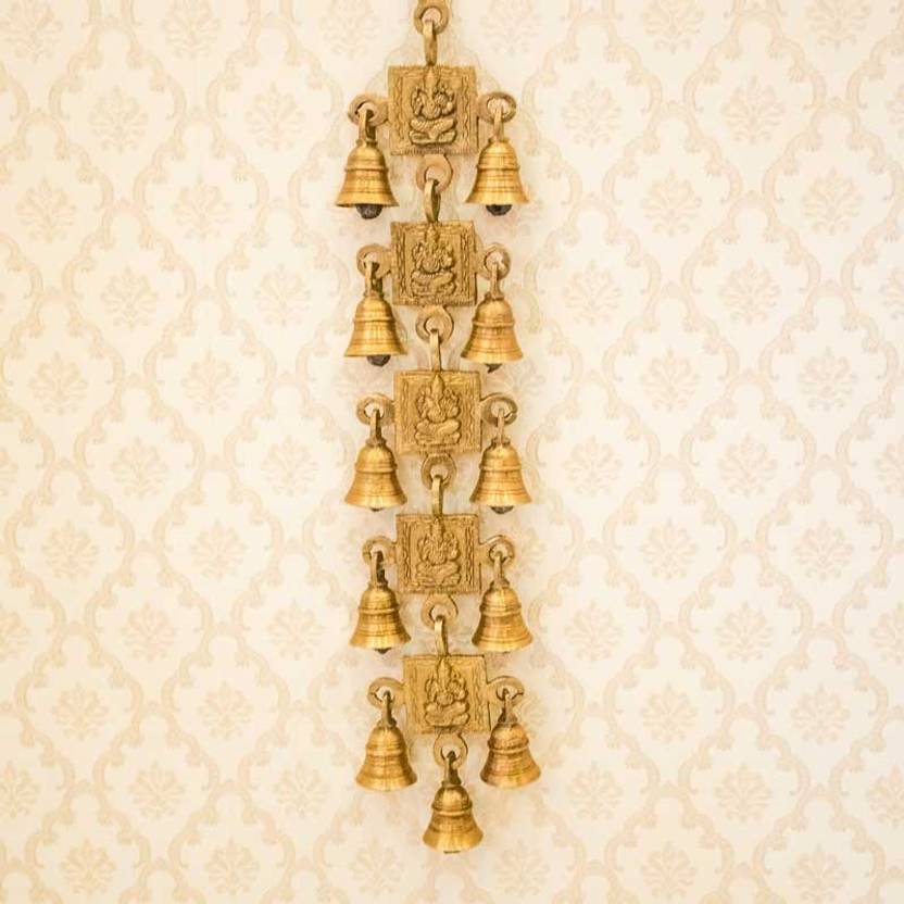 Mypoojabox Antique Door Wall Hanging 11 Bells With Engraved Ganesh