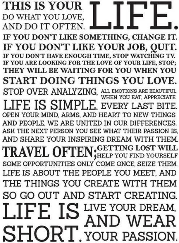 This Is Your Life Quotes Poster Art Motivational Posters For Room Inspiration This Is Your Life Quote Poster This Is Your Life Quotes Poster Art Motivational Posters For Room Inspiration This Is Your Life Quote Poster