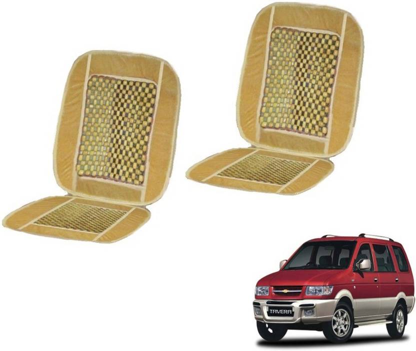 Auto Hub Velvet Wooden Car Seat Cover For Chevrolet Tavera