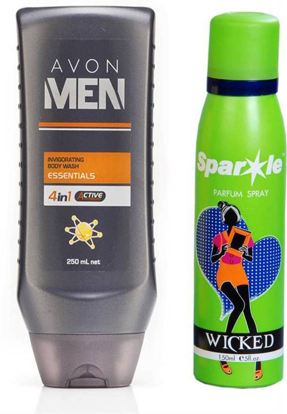 Avon Anew For Men Body Wash 250 Ml With With One Sparkle Perfume