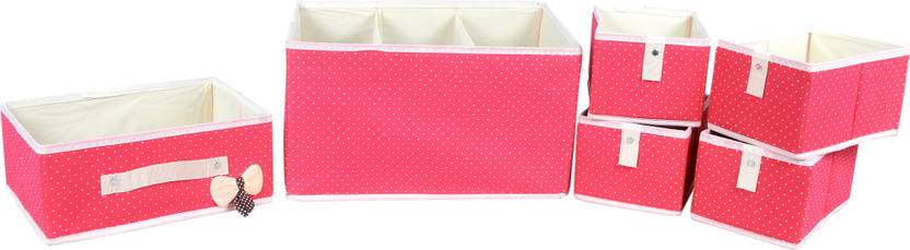 Homecube Designer Foldable Drawer Dividers Storage Boxes For