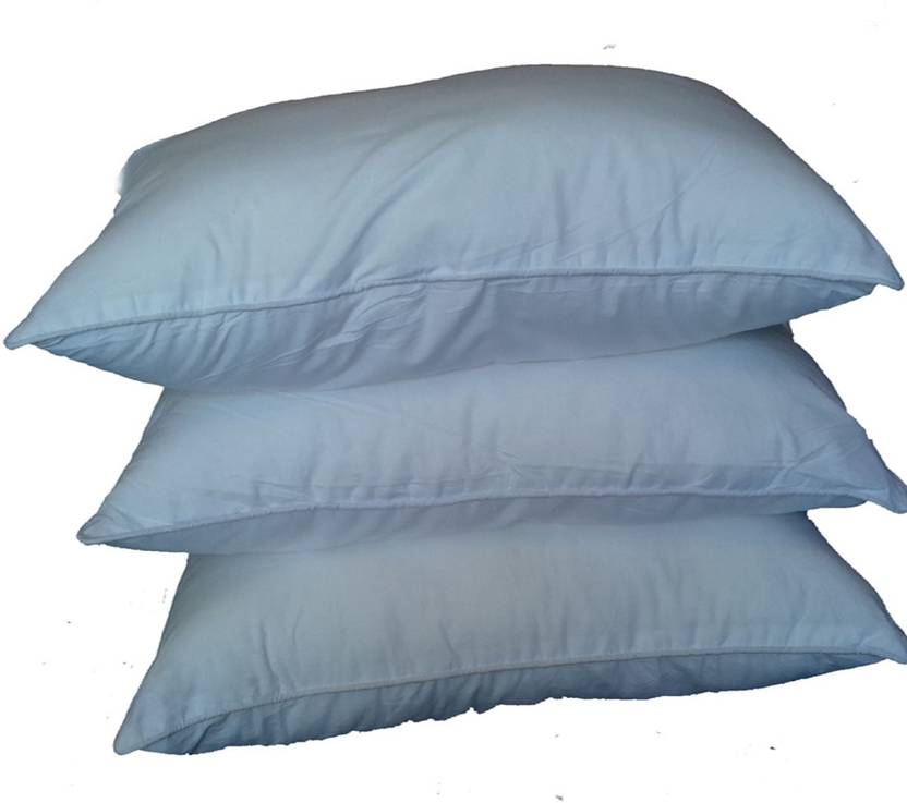 G S COLLECTIONS Polyester Fibre Solid White Pillows Bed/Sleeping Pillow