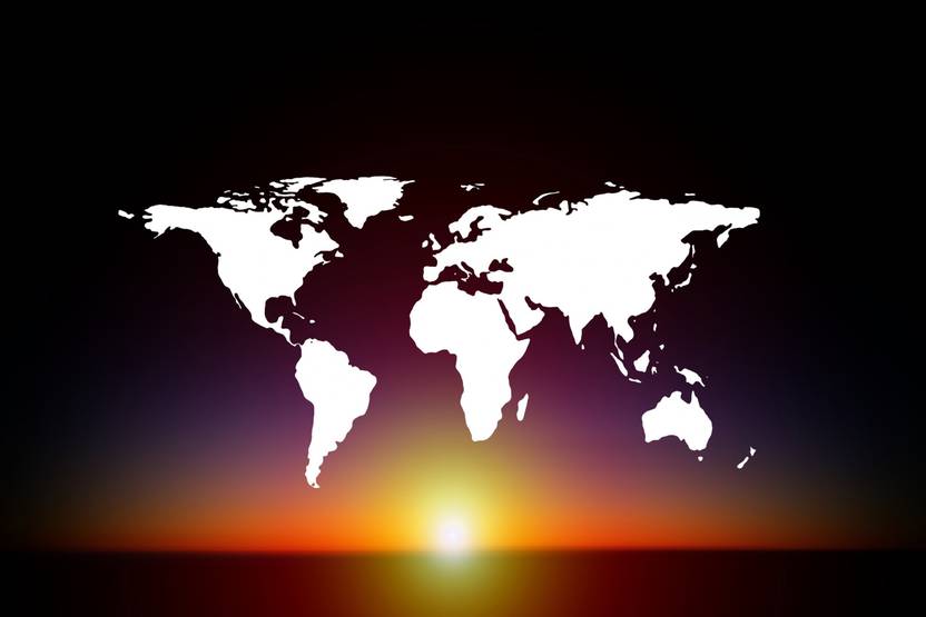 Most Selling Wall Posters Continents World Map Earth Size 18x12 Paper most-selling-wall-posters-continents-world-map-earth-size-18x12-paper