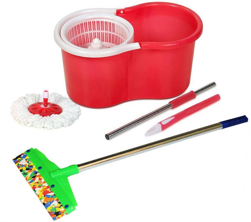 Generic red mop set with Floor Wiper Wipes Mop Set Price in India Buy
