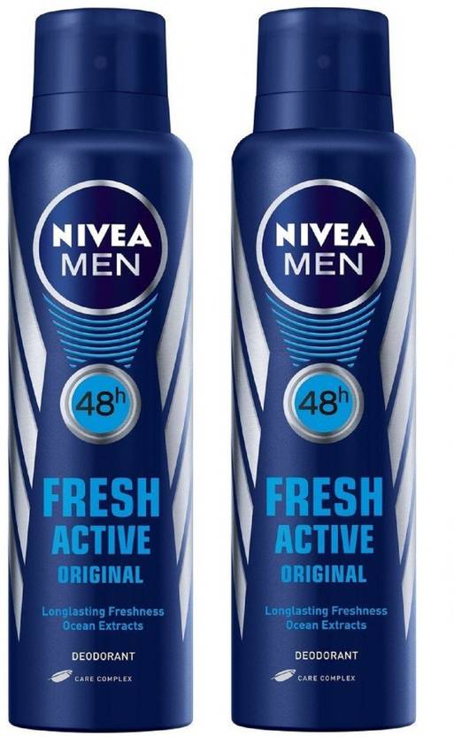 Nivea Men Fresh Active Orignal Deodorant Spray 150ml Each Pack Of