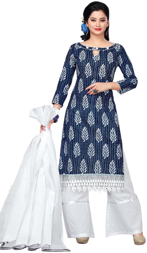 cotton frock suit flipkart