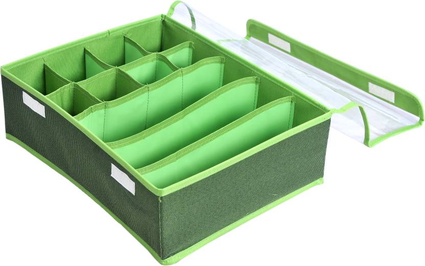 Snazzy Multipurpose Foldable Wardrobe Organizer Large Green