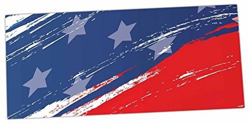 Kess Inhouse Nl Designs Red White Blue Red White Desk Mat 13 X