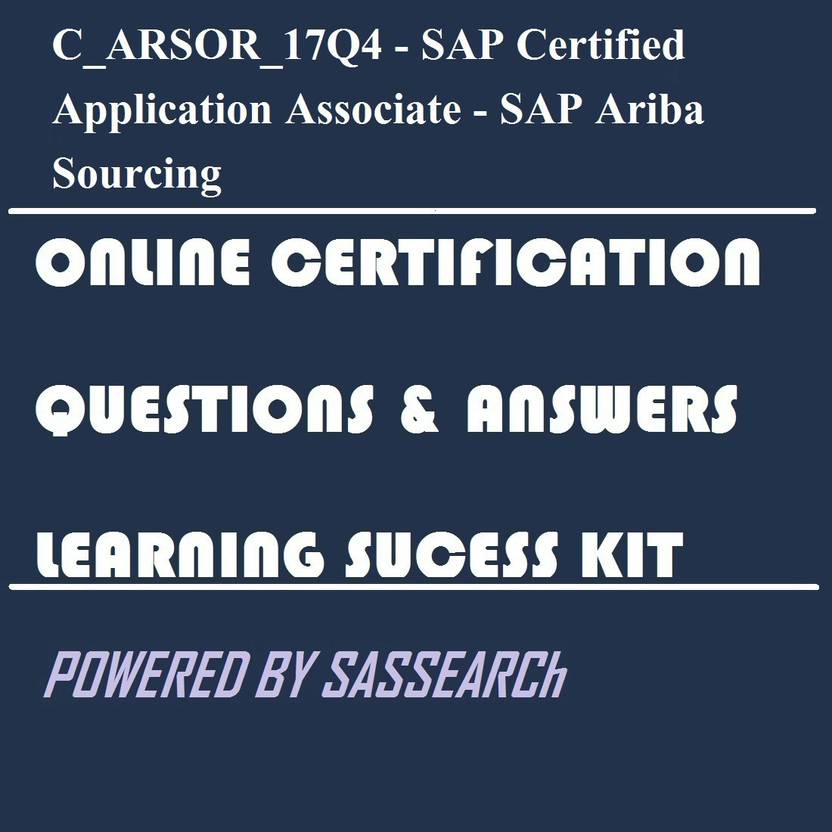 Sapsmart C Arsor 17q4 Sap Certified Application Associate