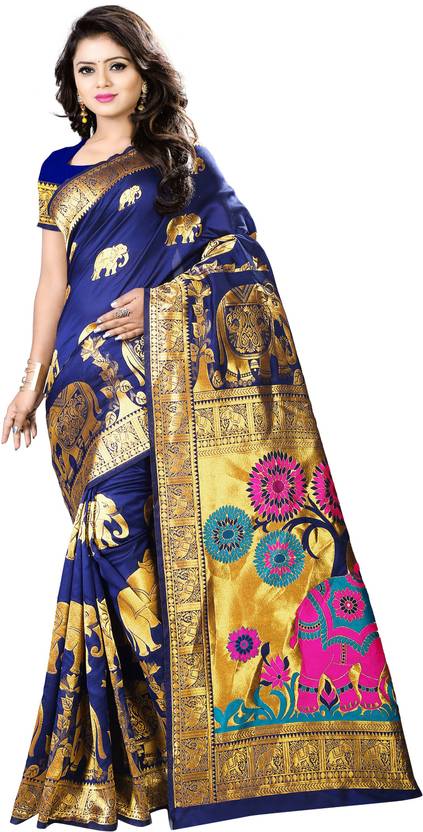 Aksh Fashion Self Design, Woven Paithani Banarasi Silk, Art Silk Saree