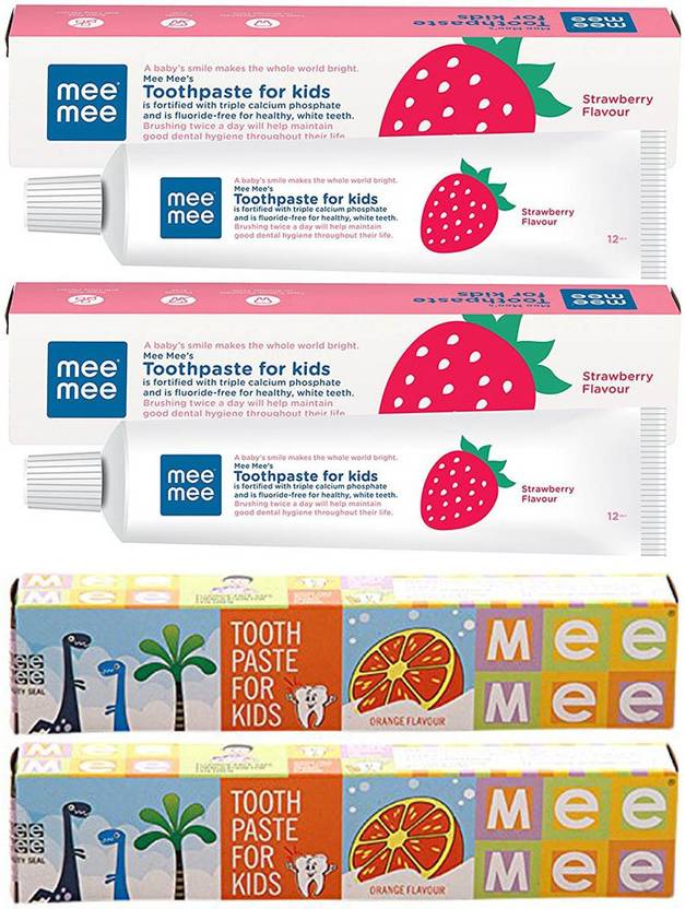 Meemee Strawberry Ornage Toothpaste Buy Baby Care Products In