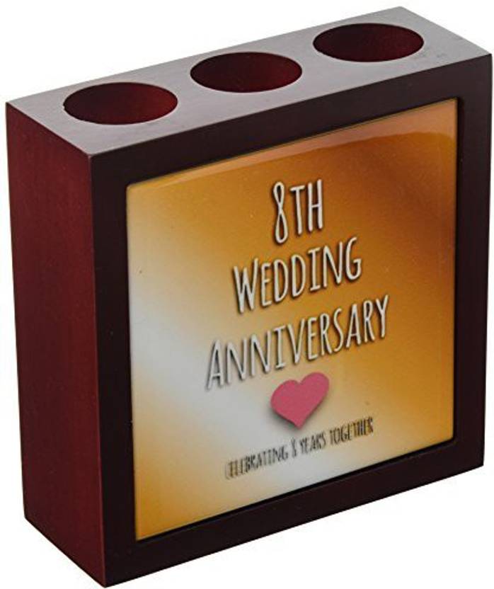 3drose 8th Wedding Anniversary Gift Bronze Celebrating 8 Years