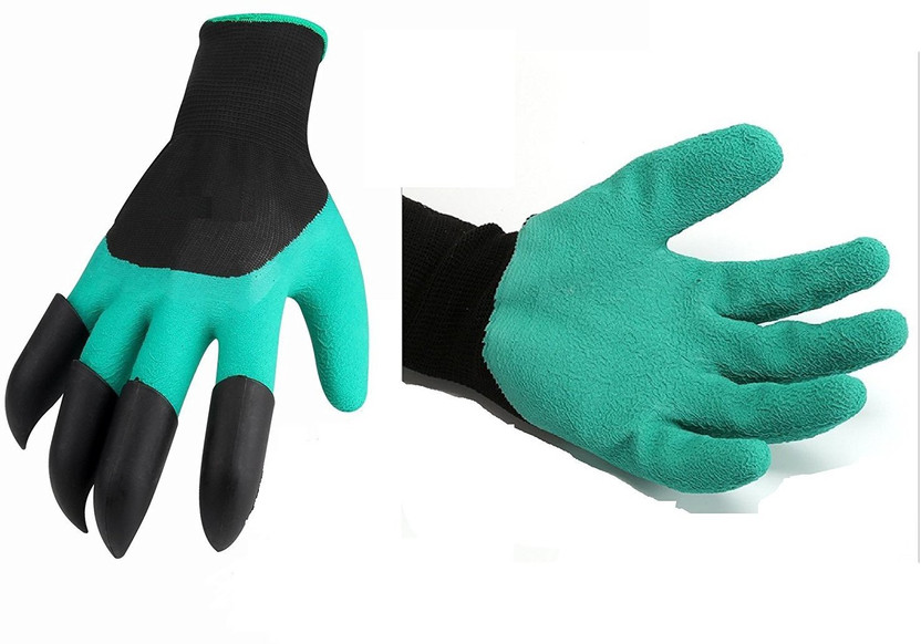 Plastic Claws For Garden Excavation Planting Outdoor-tective Gloves-Kit Wo