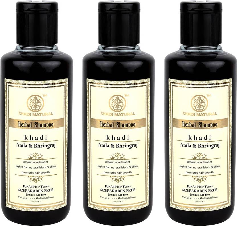 Khadi Natural Amla Bhringraj Hair Cleanser Sls And Paraben Free