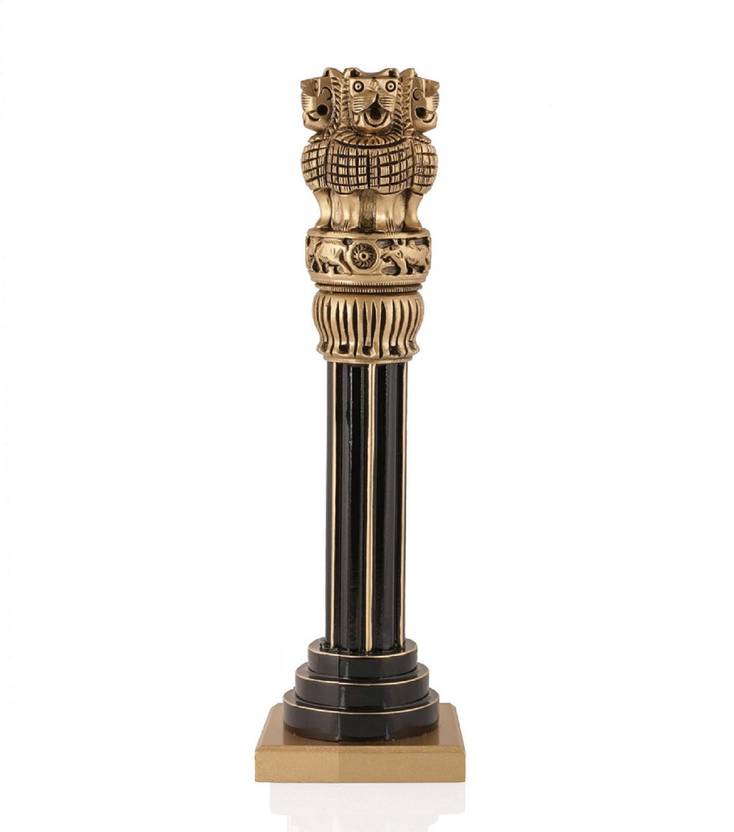 Collectible India Small Wooden Decorative Ashok Pillar