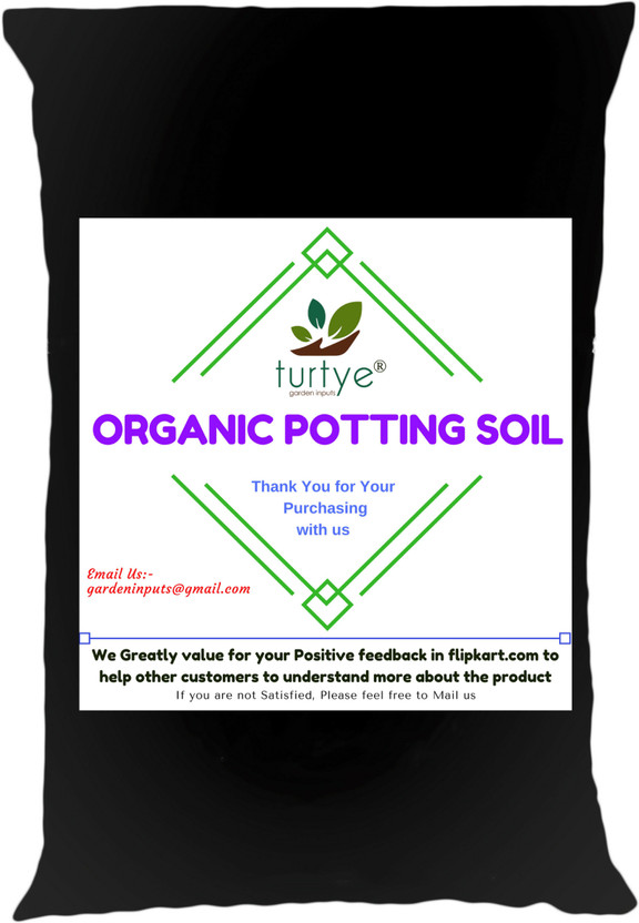 Turtye Organic Potting Soil for Gardening Plants (10kg) Manure(10000 g, Powder)