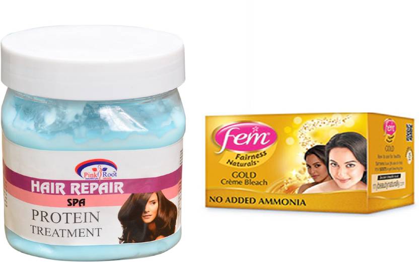 Pink Root Hair Repair Spa 500ml Fem Gold Bleach Price In India