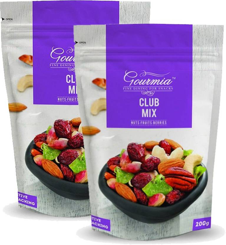 Gourmia Club Mix Nuts Fruits Berries Active Snacking Pack