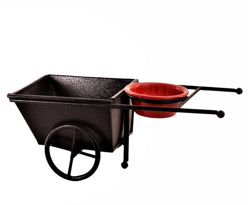 Purpledip Iron Serving Platter Snacks Tray For Chips Fries