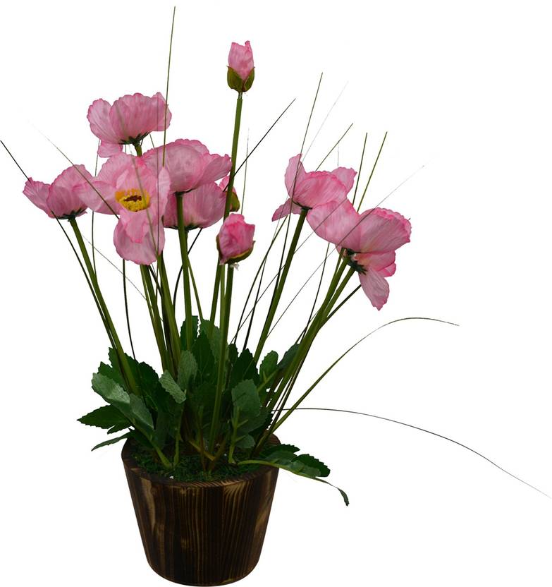 Fancymart Artificial Flower Poppy Grass 35 Cm 14 Inchs In