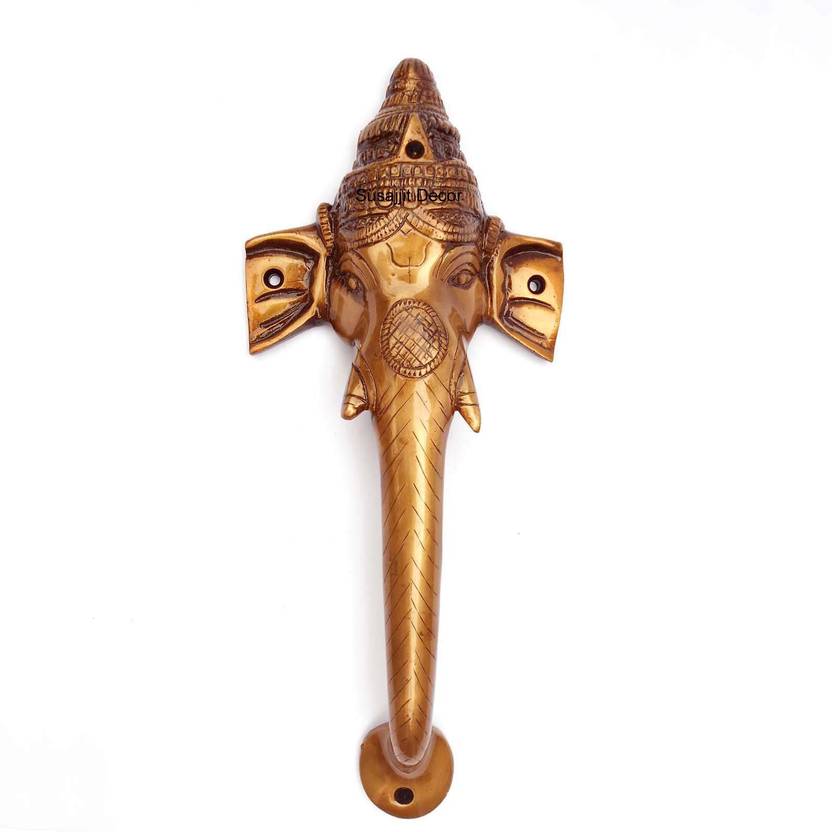 Susajjit Decor Door Handle Designer Ganesha Face Big Size Door