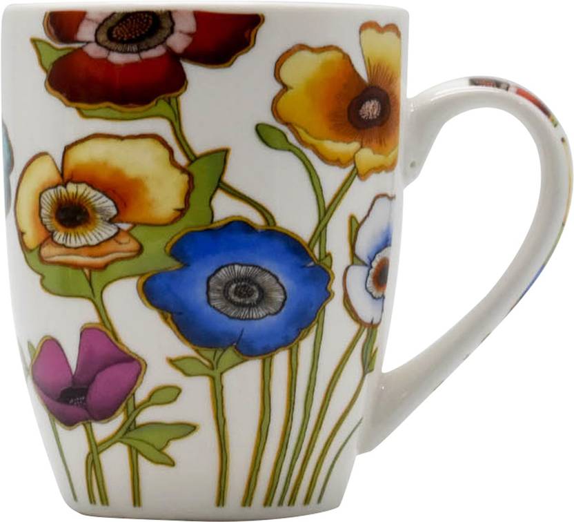 SHOPNJAZZ Floral Print Ceramic Coffees (ART01432) Ceramic Coffee Mug
