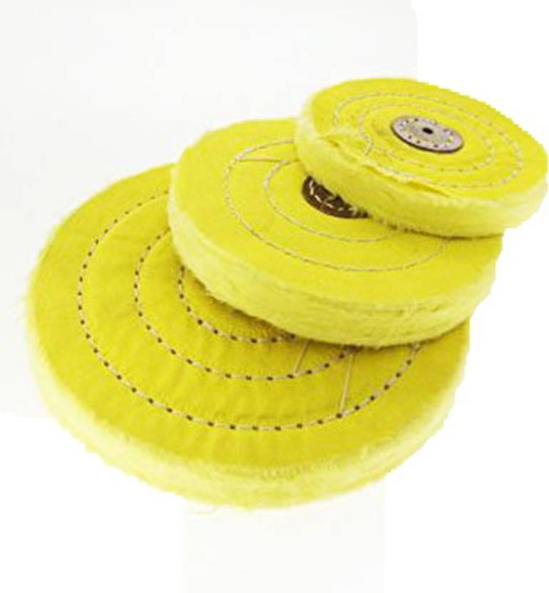 Oscar 3 X Soft Cotton Polishing Buffing Wheel Bench Grinder With