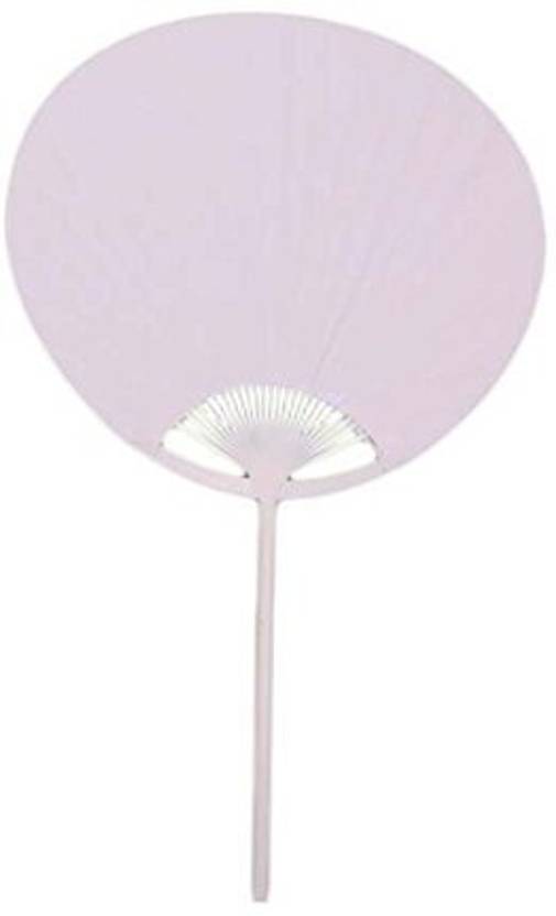Generic 5 Pcs Painting White Fan Paper Fan Diy Doodle