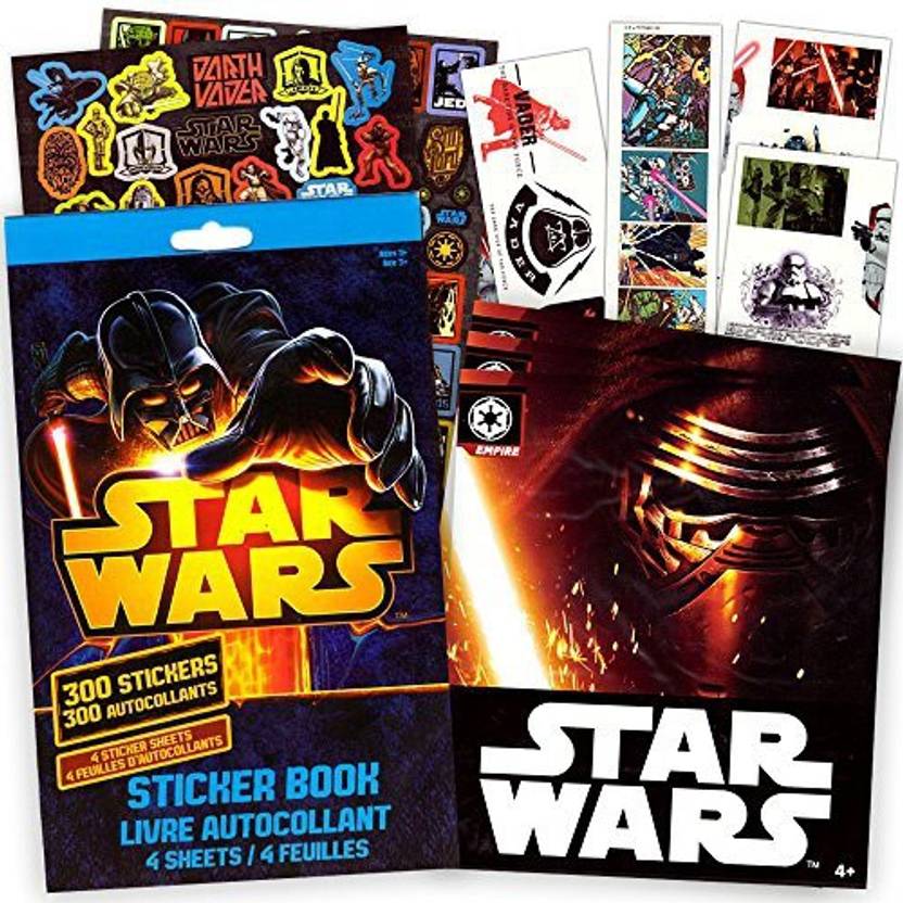 Star Wars Classic Stickers Tattoos Party Favor Pack 300